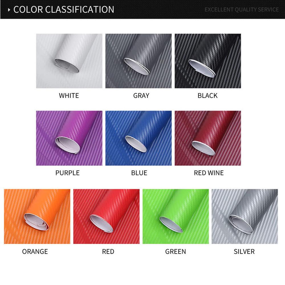 Waterproof Car Stickers 3D Car Carbon Film Sheet Wrap Roll Auto Car Decor Sticker Paper Car Styling