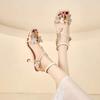 2025 New Buckle Strap Women's Sandals Butterfly-knot Office and Career Brand Open Toe Summer Best Seller Heeled Sandals