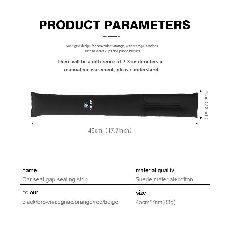 For BMW Car Seat Gap Filler Leak-proof Plug Padding Strip E46 E90 E60 F10 E39 F30 E36 E87 E90 E30 E53 F31 E92