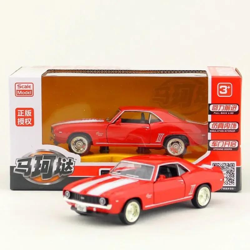 1:36 Chevrolet USA 1969 Camaro SS Vintage Matt Schwarz Diecast Metall Auto Modell Spielzeug Für Sammlung Geschenk Kinder A318