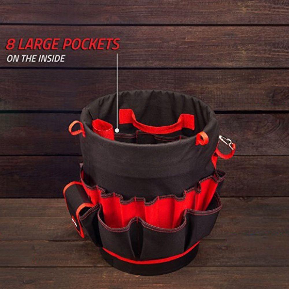 42 Grids Gardening Tool Bag Oxford Cloth Hand Tool Bag Bucket Organizer Pouch  Furniture Tools