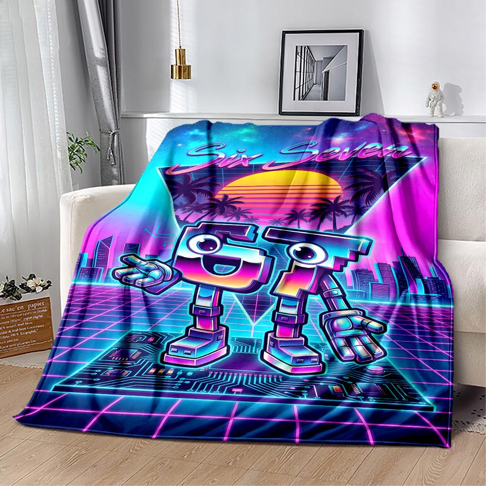 Sixty-seven Blanket,Suitable for sofas, offices, travel, living rooms, Gifts to relatives and friends, Blanket,Suitable for all seasons.