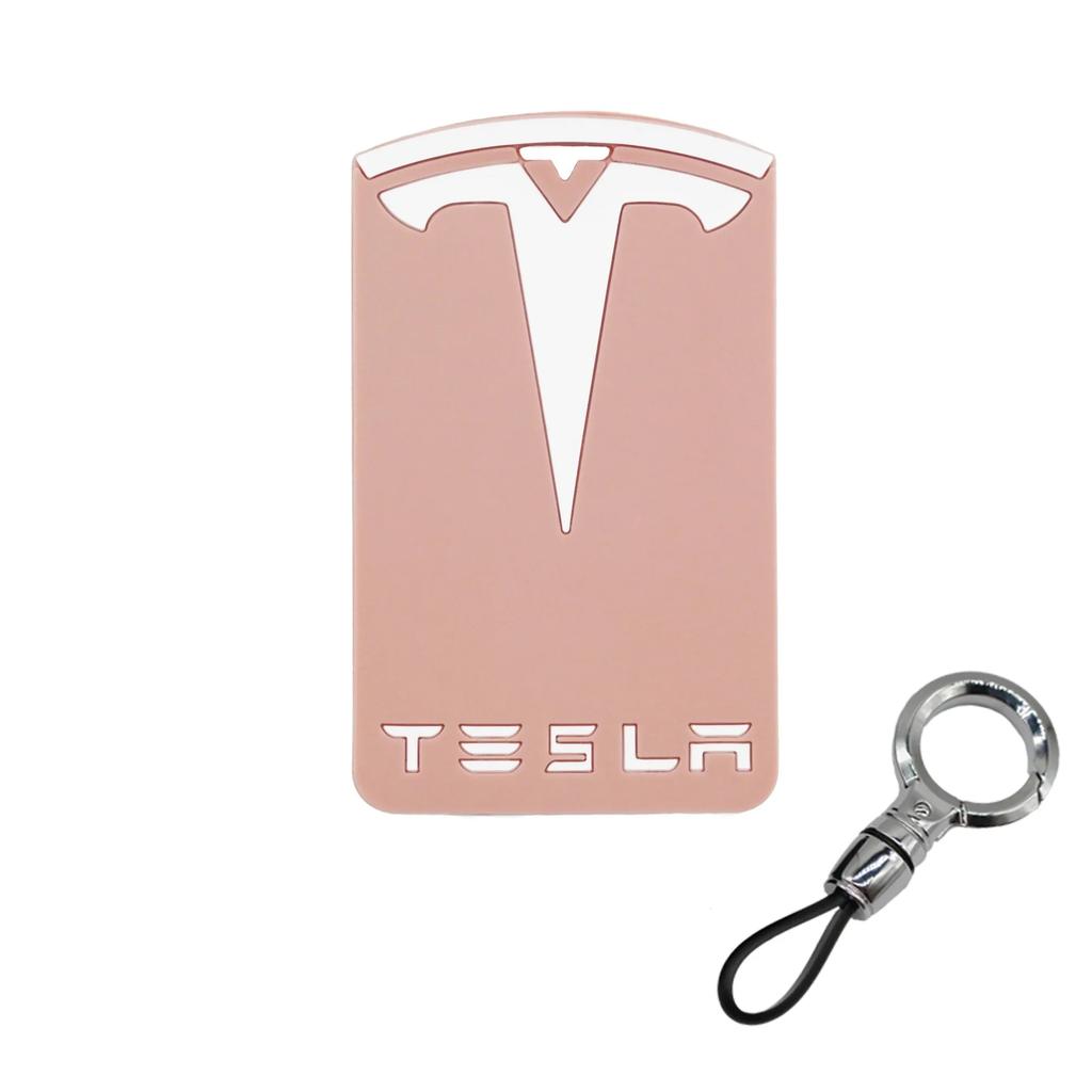 Autoaufkleber Tesla Silikon-Schlüsselkartenhalterhülle kompatibel mit Tesla Model 3/Model Y Schlüsselschutzhülle Zubehör