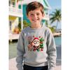 Weihnachtspullover mit Weihnachtsmann & Rentieren - Warmes, dehnbares Langarm-Rundhals-Pullover, Lässiger Winterpullover für Weihnachtsfeier-Outfit,