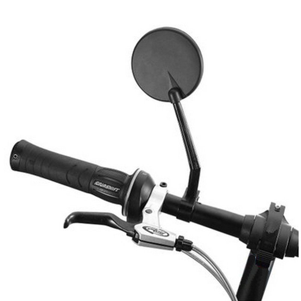 Flexible Handlebar Glass Bike Mirrors Bicycle Rearview Convex Rear View