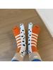 Novelty Split Toe Mid Calf Socks Fun Animal Pattern Comfortable Soft Fabric Breathable Design Suitable for Daily Wear and Casual Use