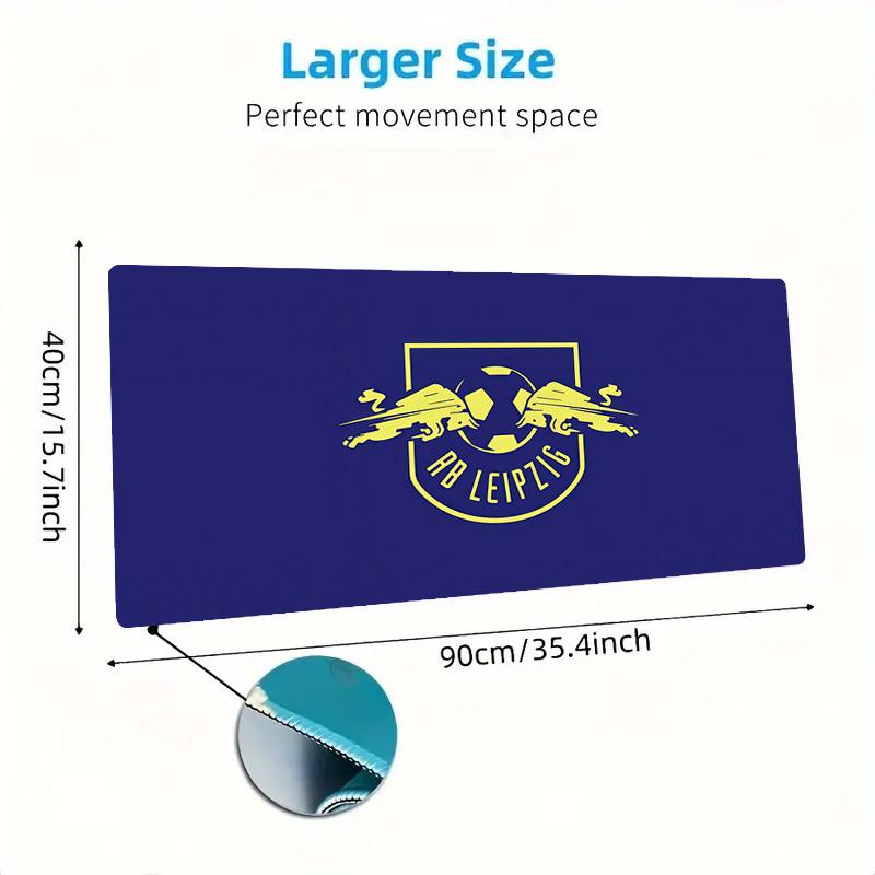 RasenBallsport Leipzig Print  Cushion Non-slip Laptop Tablet Big Mousepad XXL Mat Mini PC Playmat With Lock edge