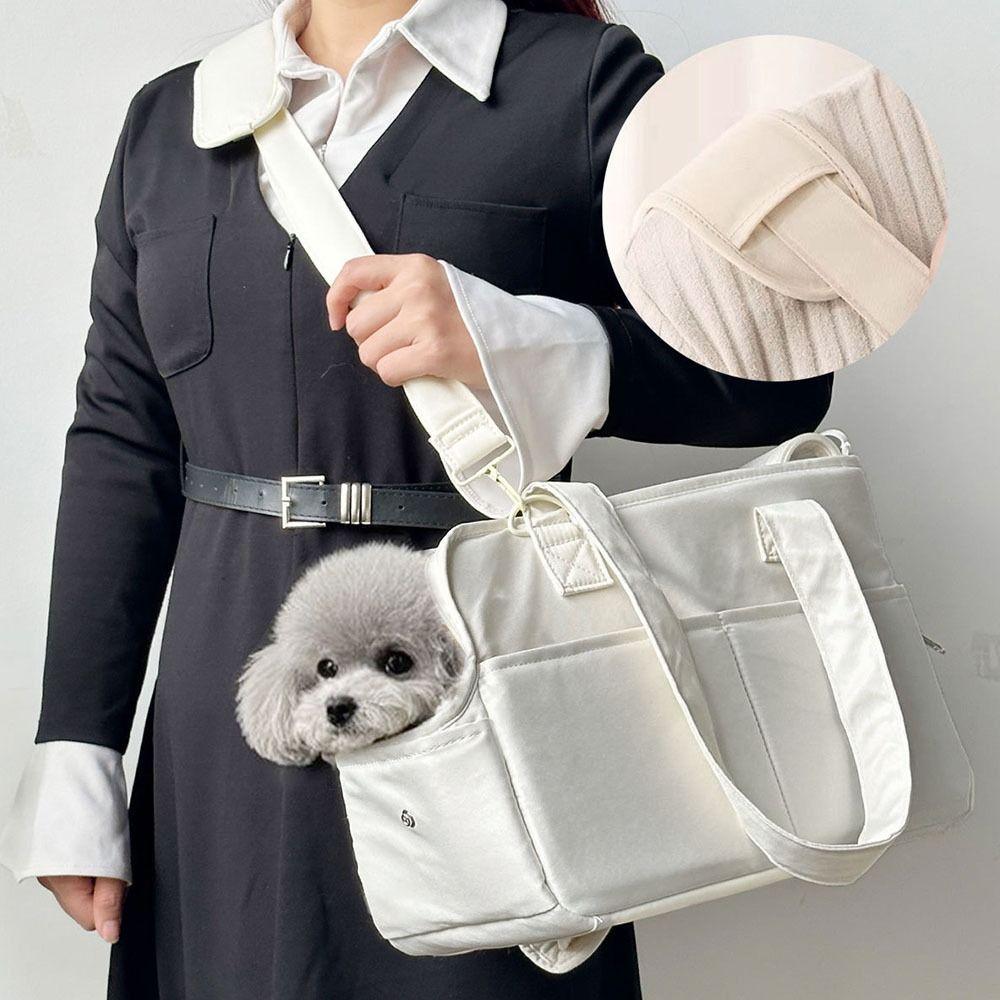 Foldable Pet Backpack Oxford Cloth Pet Handbag Convenient To Carry Dog Backpack