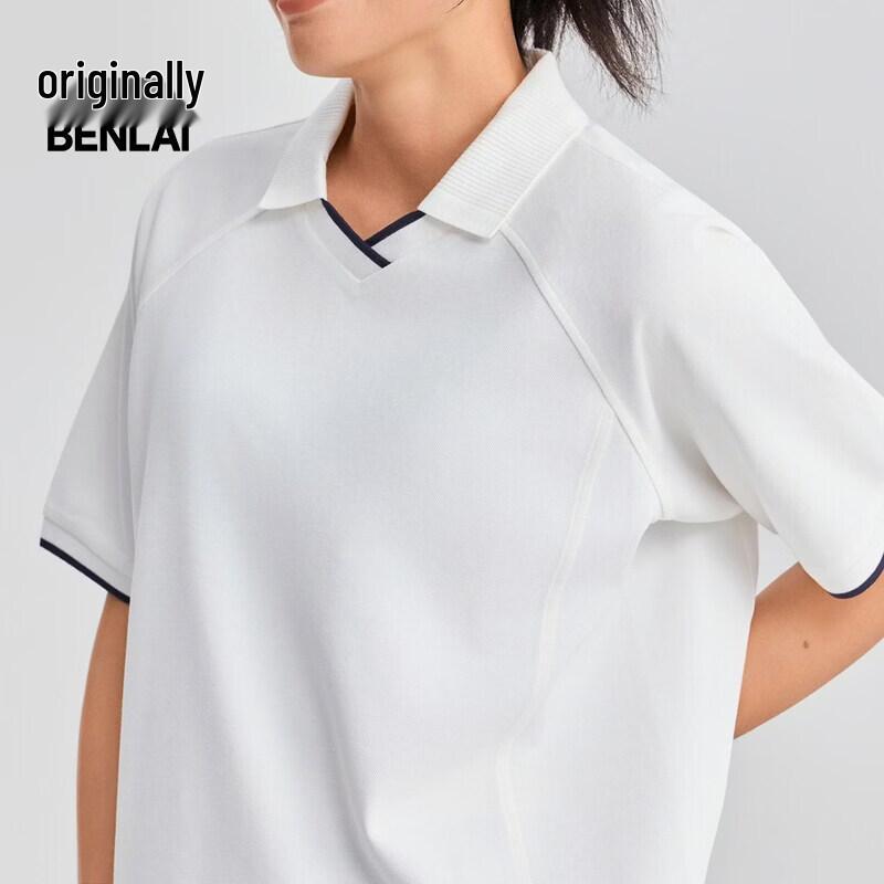 BENLAI Women's Cooling Polo Neck Short Sleeve T-Shirt
