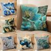 Oil Painting Floral Elegant Cushion Cover Soft Plush DoubleSided Sofa Pillow Cushion Cover  AllSeason Durable Decor Gift
