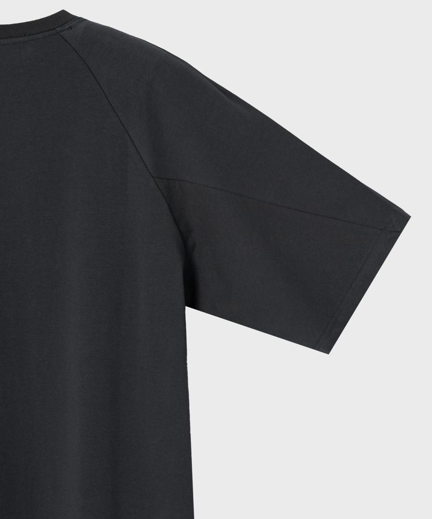 NONBLANK Raglan Half Sleeve T-Shirt_Charcoal