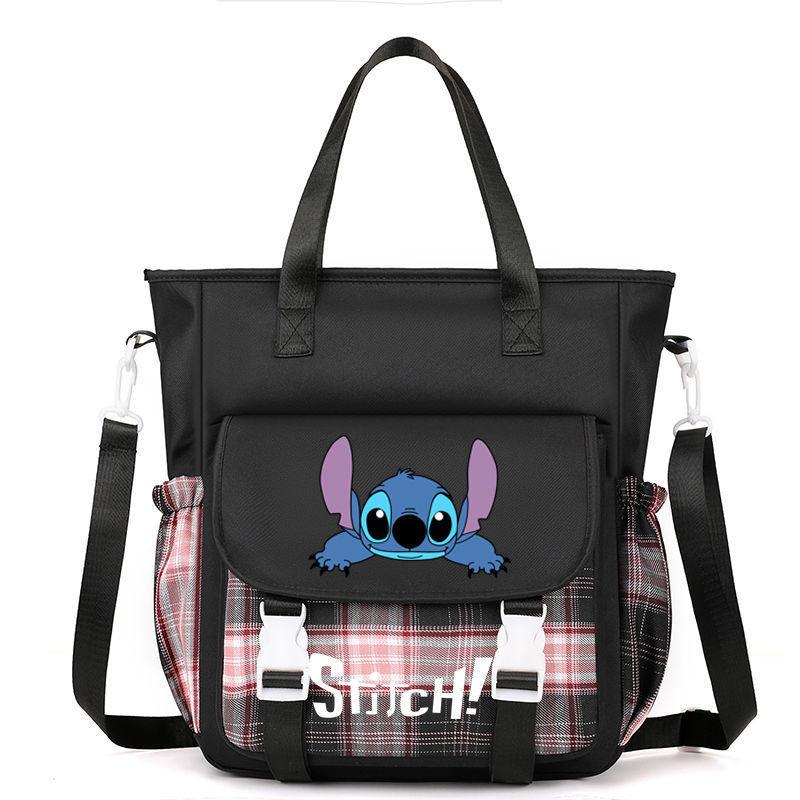 Lilo Stitch Kids Canvas Shoulder Bag With Colorful Print For Daily Use