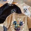 Мальчики Хлопок Длинный Рукав Поддельная Двухслойная Футболка Корейская Весна Осень Детская Базовая Одежда Верхний Слой Одежда для Малышей