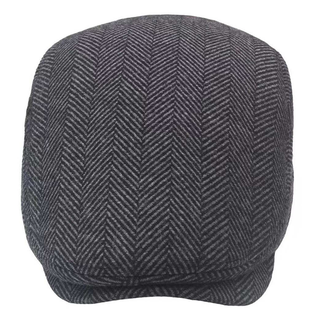 1Piece Men Coarse Lines Beret Duckbill Cap Outdoor Adjustable Leisure Hat Spring Autumn Hunting Travel Tourism