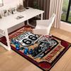 Route 66 Area Rug Office rug, Chair Rug, Decor Carpet Livingroom bedroom Mat, Large Size Fan gifts Christmas gifts