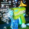 Internet Celebrity Explosion, Bubble Gun Children Automatic Light Space Bubble Blowing Machine Boys and Girls Explosion Toy Wholesale