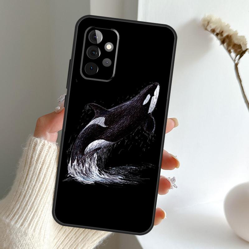 Killer Whale Case For Samsung Galaxy A16 A26 A36 A56 A55 A35 A15 A54 A34 A14 A52 A32 A12 A13 A33 A53 A17