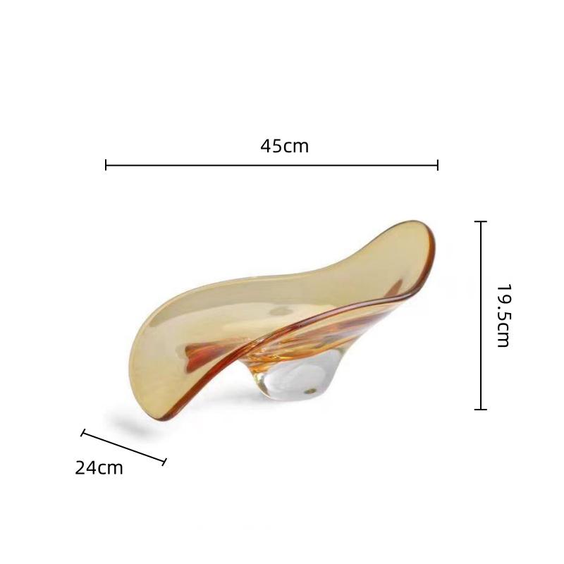 

Geometric Glass Bowl Fruit Platter Tray Desktop Storage Container Household Ornaments Transparent Tray Home Decoration