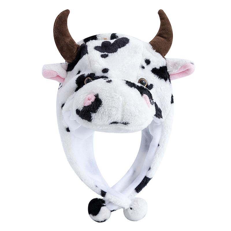 New Style Unisex Funny 3D Animal Style Decorative Hat Mischievous Couple Cap For Man Women Plush Winter Lovely Family Hat