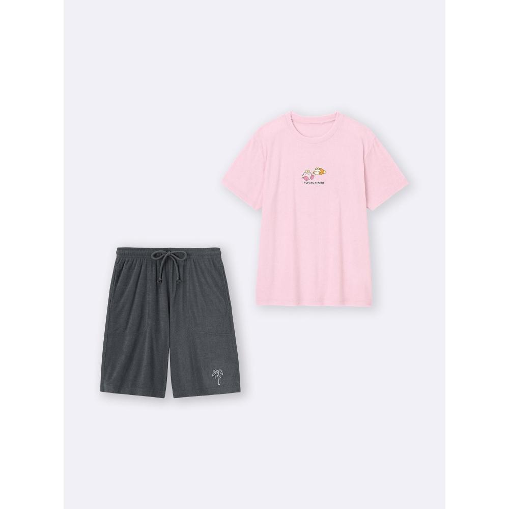 GU by Uniqlo Pile Lounge Set  Short Sleeve   Shorts  kirBy
