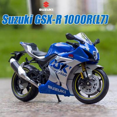 MotoGP Suzuki GSX R1000R L7 Racing Motorcycle Simulation Exquisite Diecast & Toy Vehicle RMZ City 1:12 Alloy Collection Model