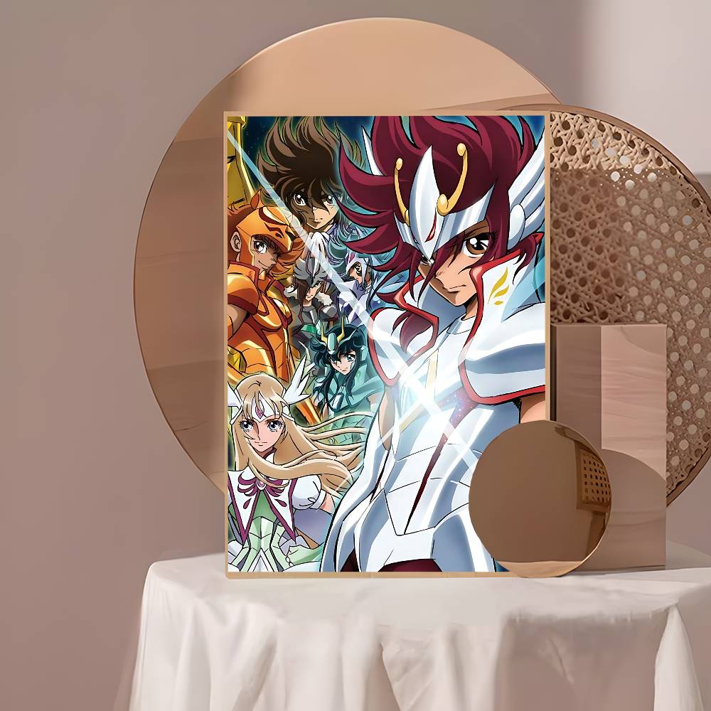 Japanese Hot Anime S-Saint Seiya Whitepaper Poster Waterproof Paper Sticker Coffee House Bar Aesthetic Art Wall Painting