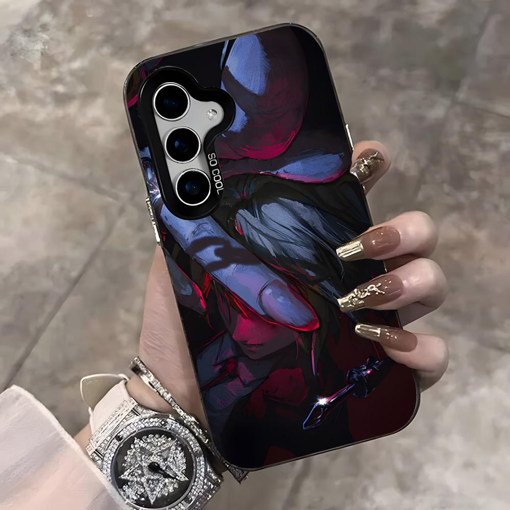 Hunter X Hunter Anime Kurapika Phone Case For Samsung S25 Ultra S23 S22 S21 S20 Ultra Plus S24 Fe A54 A55 Color Silver Cover