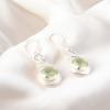 925 Sterling Silver Natural Green Amethyst Gemstone Earrings 1.67" Gift For Her CE-14-14