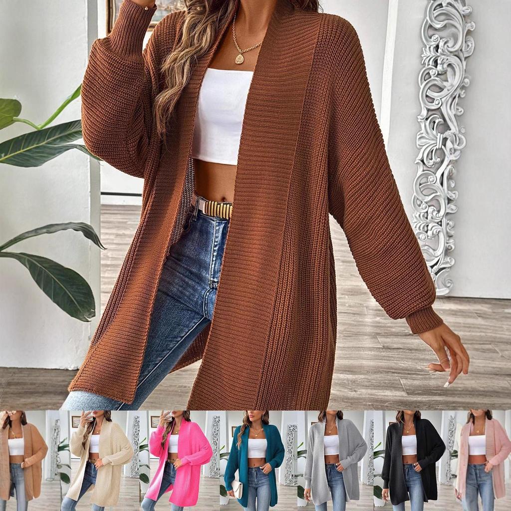 2026 Women's Versatile Loose Knit Cardigan - Simple, Stylish, Multi-color Top