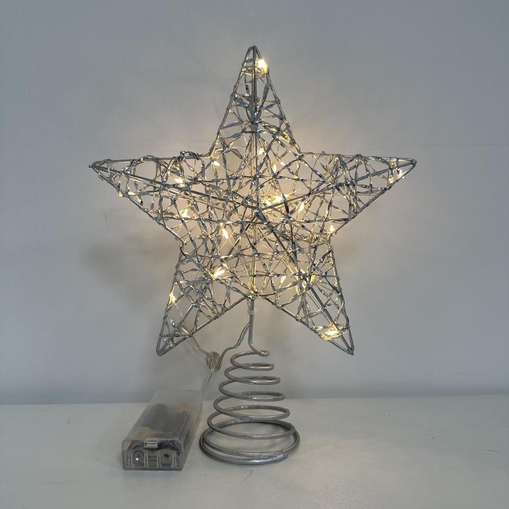 2025 Glittering Five-Point Tree Top Star Light for Christmas Trees