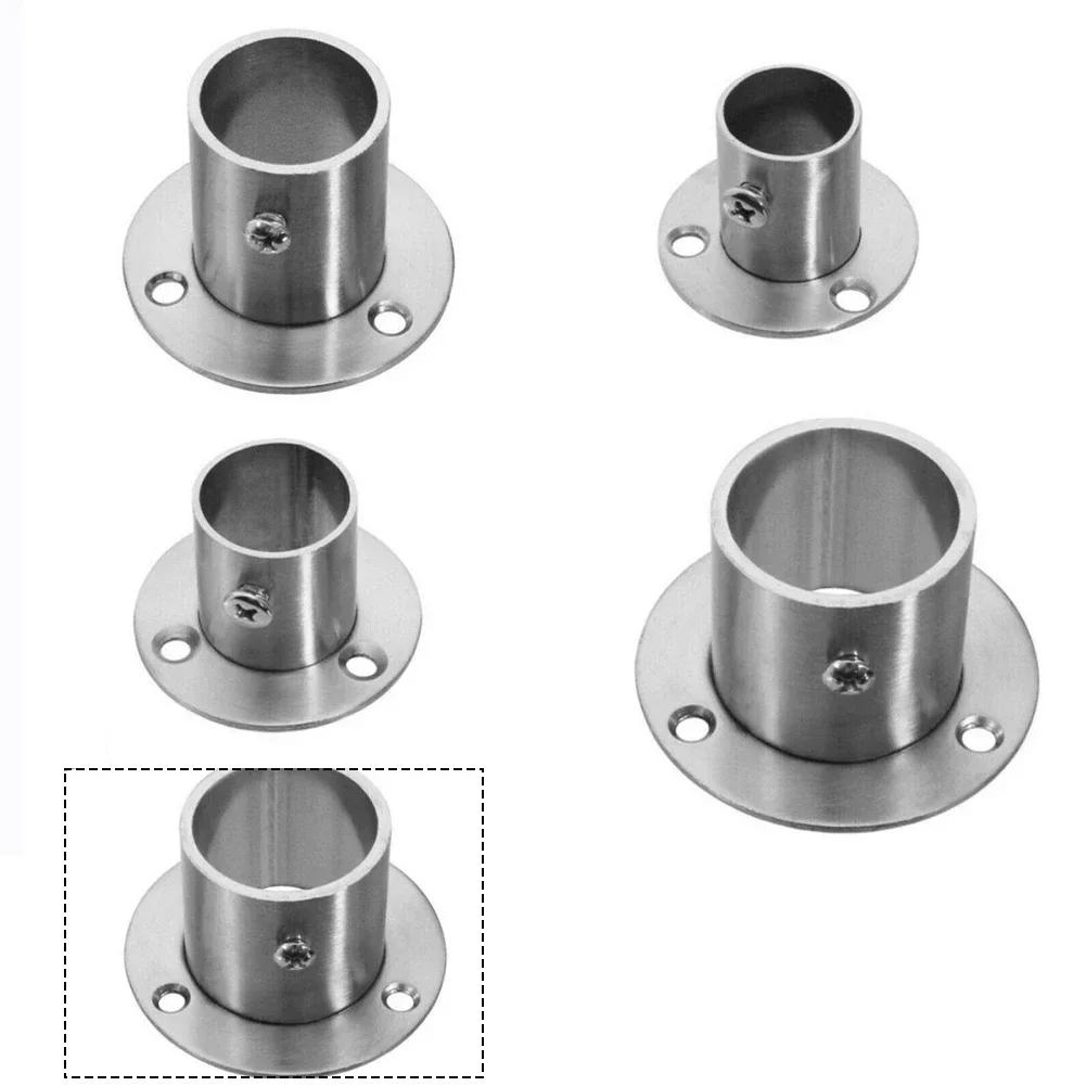 Polished Thicken Stainless Steel Flange Connection Spare Part Wall Anchor Wall Flange Replacement Household Hardware Accessories
