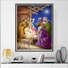 Diamond Nativity Painting Nativity of Jesus In A Manger Themed Religious Painting DIY Kit Adult Arts and Crafts Home Decor and Gift