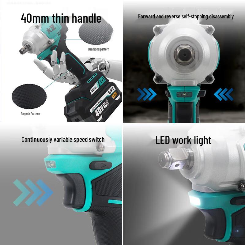DaYi 40V Brushless Cordless Electric Impact Wrench CN plug (adapter included)