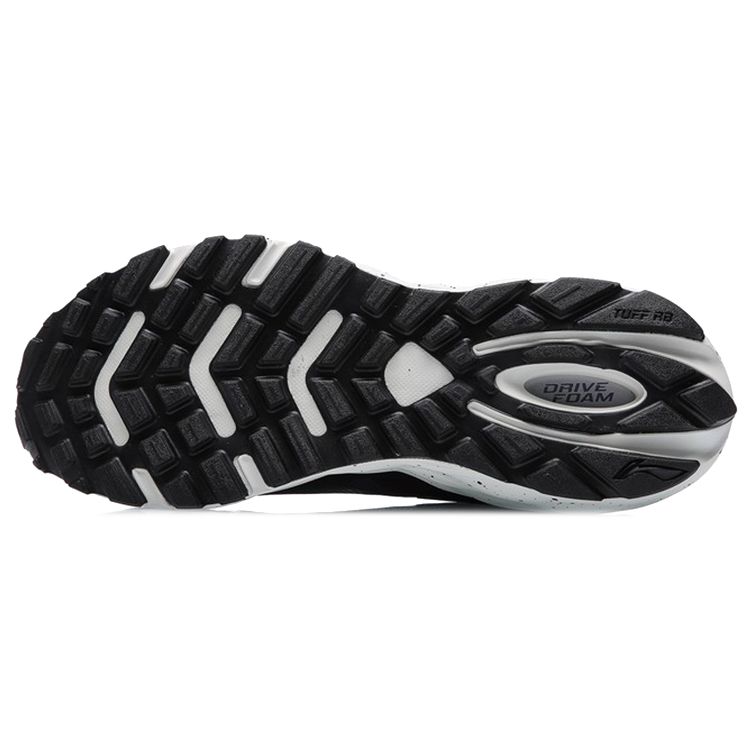 LiNing Protective Cloud Lightweight Rebound Shock Absorption Low-Top Running Shoes Unisex sneaker Black Gray ARHR079-1