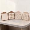 Walnut Wood Multiple Rings Display Stand Sturdy Structure Ideal For Jewelry Shops And Exhibitions