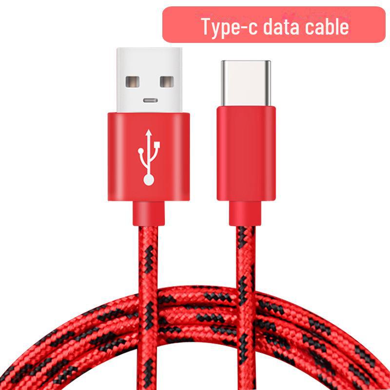 Apple, iPhone & Android Type-C Nylon Braided Charging Cable 2A