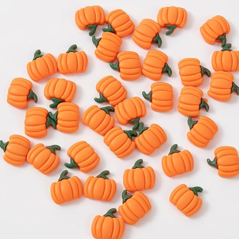 15/55Pcs Mini Resin Pumpkins Miniatures, Fake Fruit Vegetables for Thanksgiving Day Autumn Home DIY Craft Decoration Supplies