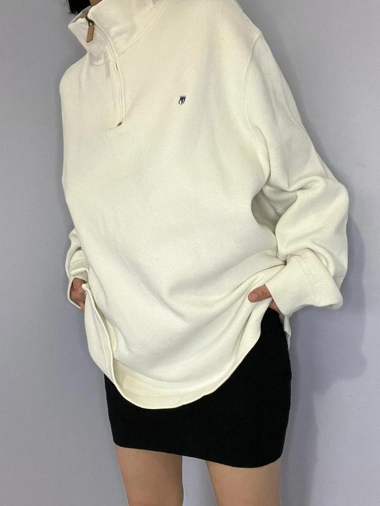 RL Ralph Lauren Herren- & Damen-Sweatshirt mit Pony-Logo und halbem Reißverschluss - Langärmlig, Umlegekragen, Lockere Passform, Amerikanischer Retro-Stil.