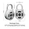 38mm Size Bluetooth Padlock Rechargeable Battery APP Control Smart Password Lock Password Protection Unlock Record
