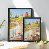 1000-Piece Wooden Jigsaw Puzzle: Windmill Town Illustration - Perfect Holiday Gift for Friends & Stress Relief