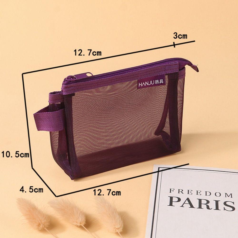 Lipstick Cosmetic Bag Mini Coin Purse Change Storage Bag Retro Color Card Bag  Outdoor