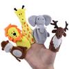Weiche Stofftierpuppe, Tierplüschpuppe, pädagogisches Babyspielzeug, Katze, Hund, Dinosaurier, Giraffe, Tiger, Hase, Kawaii-Handfingerpuppe