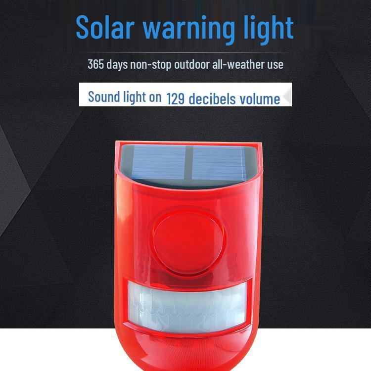 Solar-Powered Remote Control Alarm with Motion Sensor and Animal Repellent