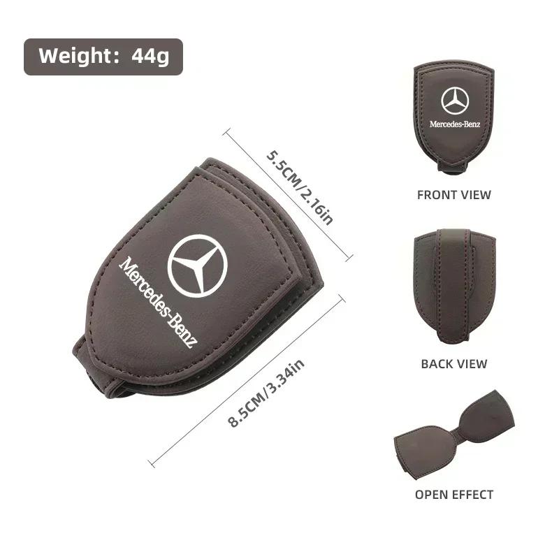 Car Visor Sunglasses Clip Glasses Storage Rack For Mercedes Benz AMG W204 W205 W203 W211 W201 W210 W108 W124 W190 W202 W212 W126