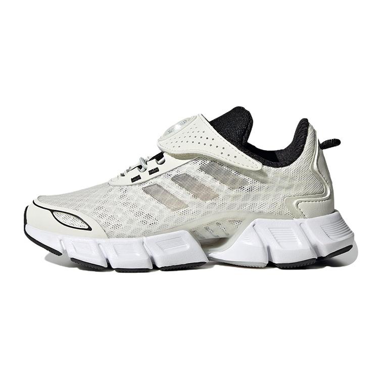 

Adidas Abrasion Resistant Breathable Low Top Kids Running Shoes Gray White Kids 28