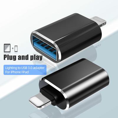 OTG USB-Adapter, geeignet für iPhone14 13 12 11 Pro XS Max XR X 8 7 6s Plus geeignet für iPad Konverter Lightning auf USB 3.0 Ladeadapter