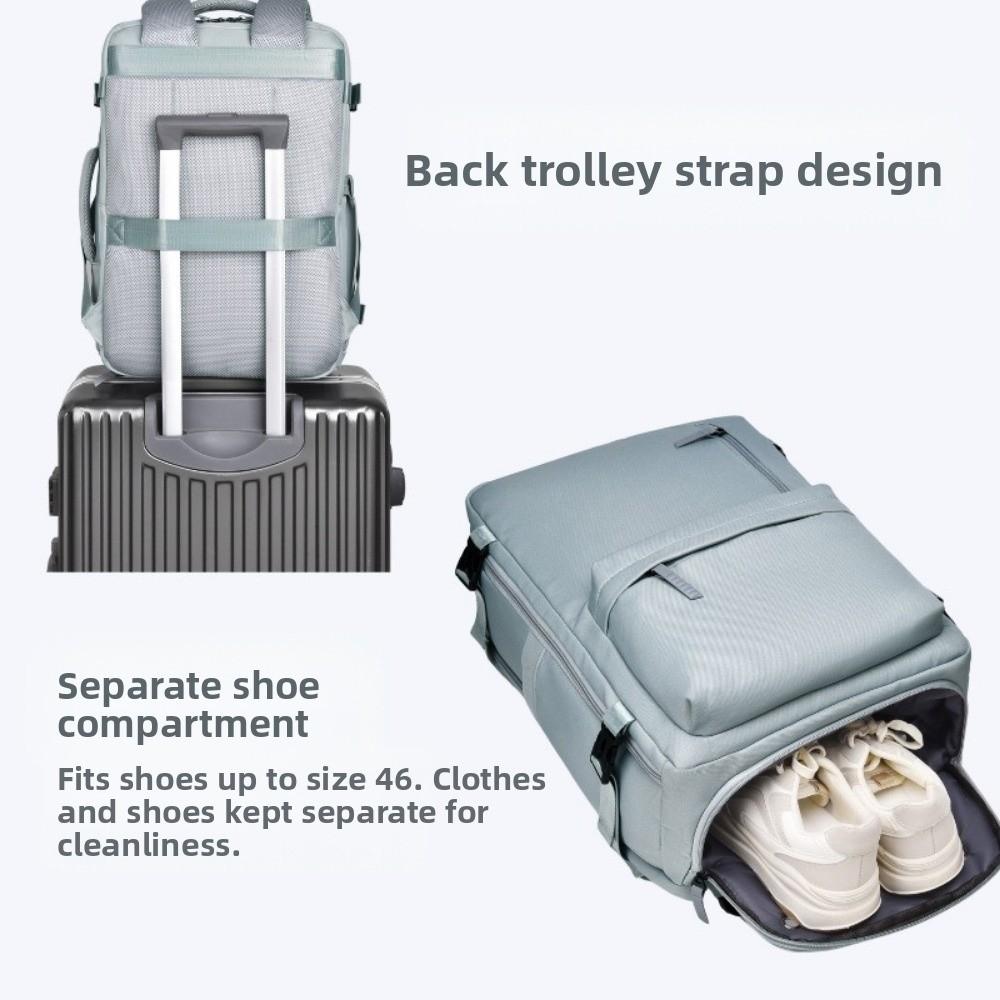 Dry and Wet Separation Large Capacity Boarding Bag Waterproof Nylon Laptop Bag Daypack