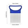 Effortless Onion Slicer Holder Stainless Steel Meat Tenderizer Needle  for Onion Lemon