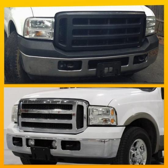 Front License Plate Tag Frame Bracket For 05-07 Ford Super Duty & Excursion EXV