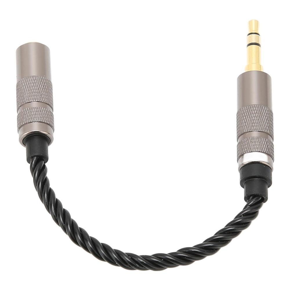 Silver Plated Copper 3.5 Stereo Male To 2.5 Balanced Female Adapter Daily Use